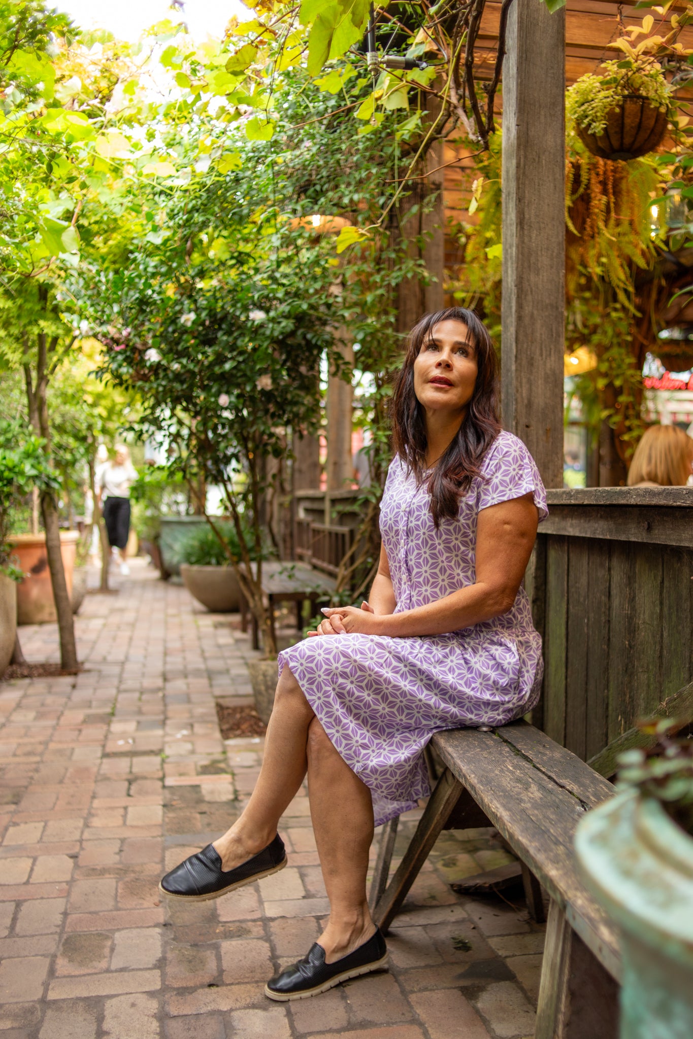 Diamond Belle Drop Waist Dress With Short Sleeves