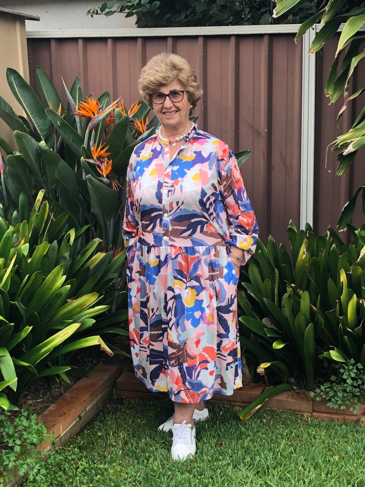 L/S Tuscan Drop Waist Dress With Long Sleeves