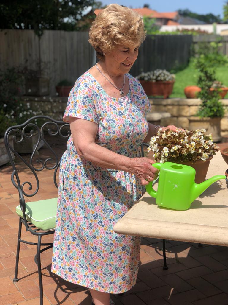 Floral Drop Waist Dress With Short Sleeves