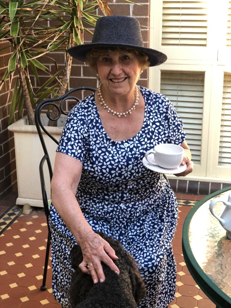 Petite Petal Drop Waist Dress With Short Sleeves