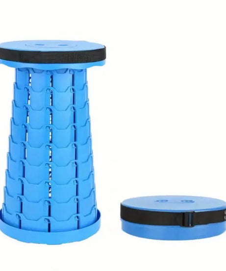 EasyOn EasyOff Folding Stool with Strap-on