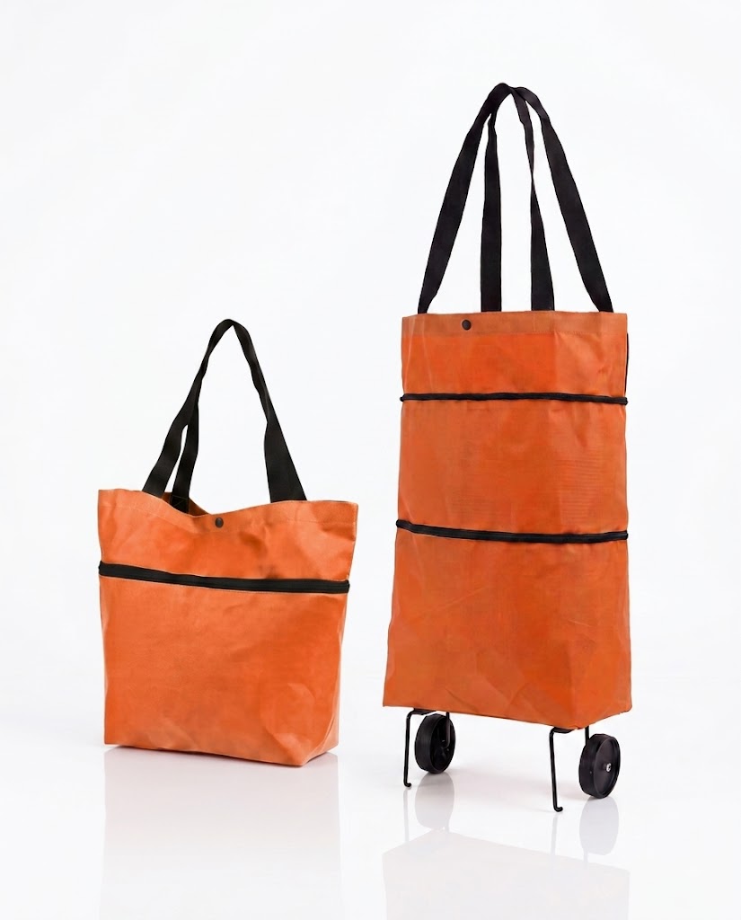 2-in-1 Foldable Shopping Trolley Bag