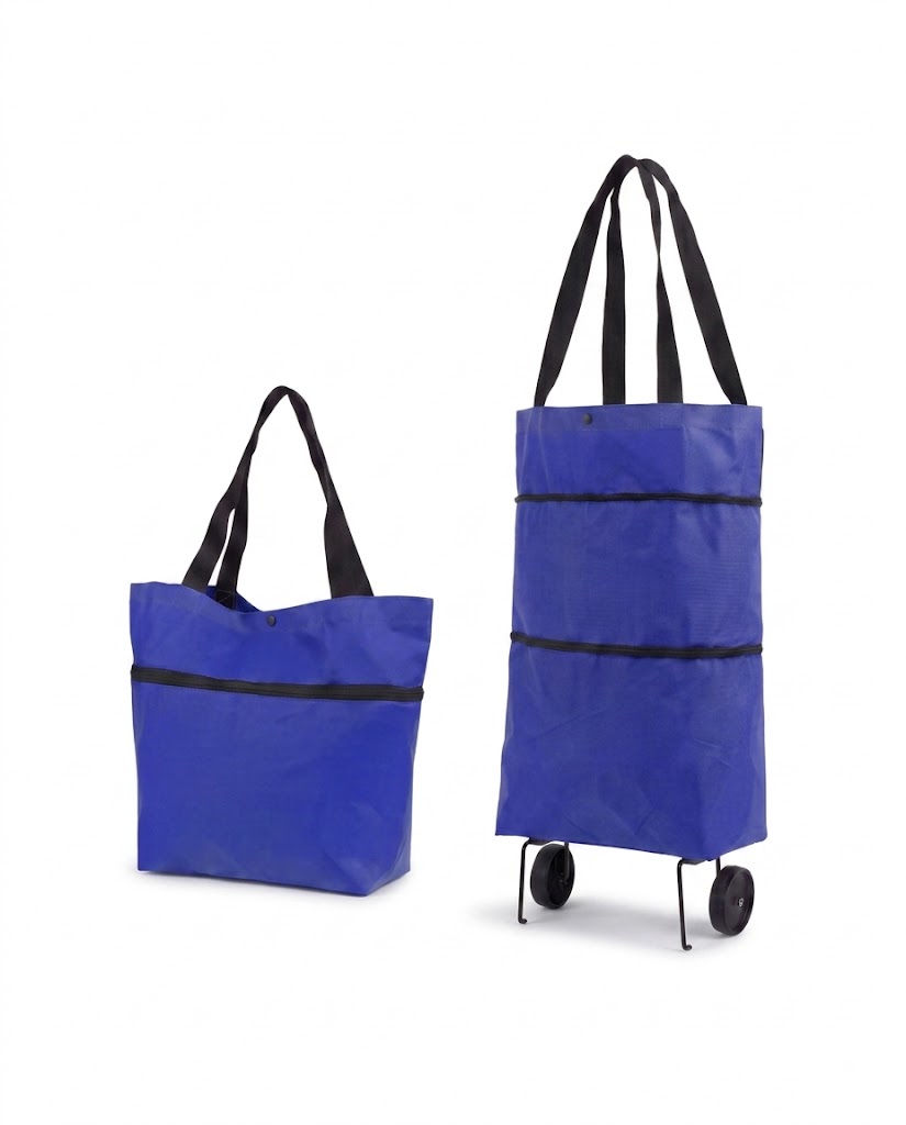 2-in-1 Foldable Shopping Trolley Bag