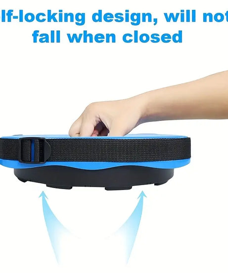 EasyOn EasyOff Folding Stool with Strap-on