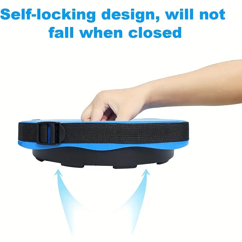 EasyOn EasyOff Folding Stool with Strap-on