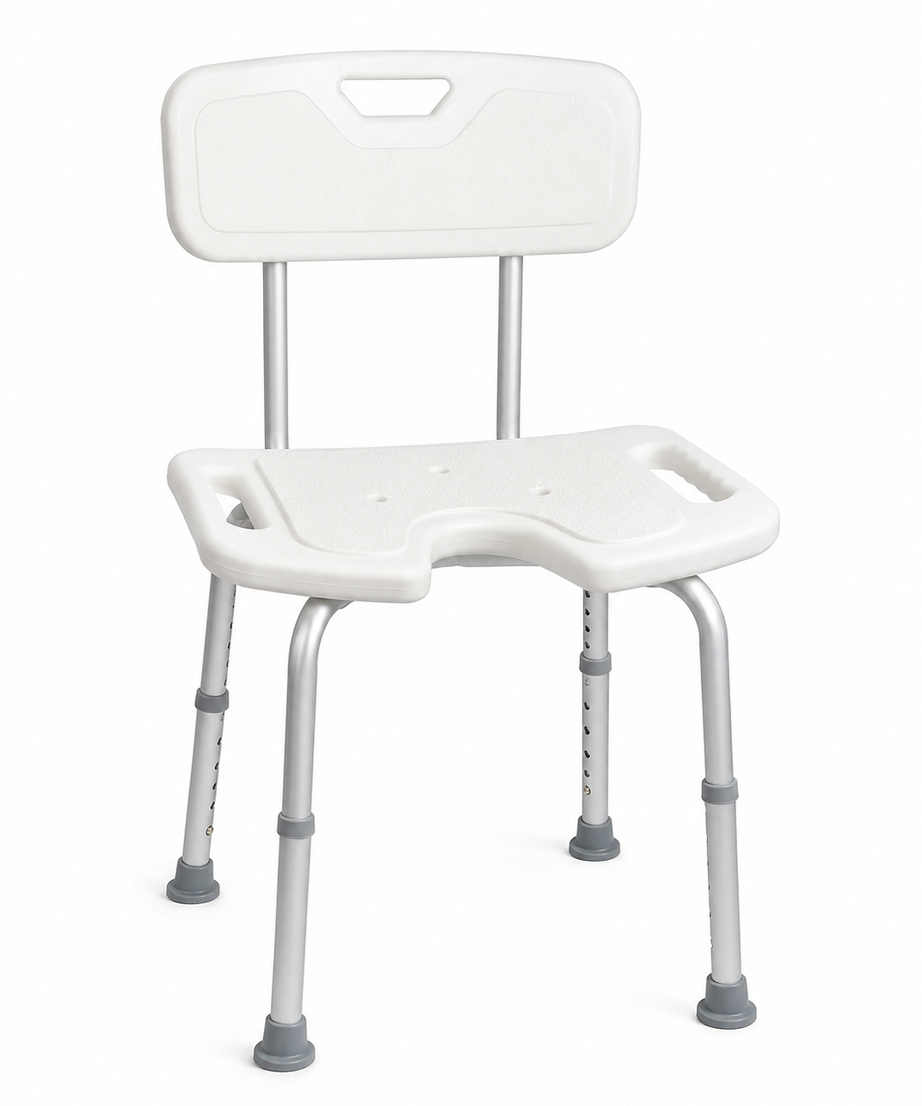 Adjustable Shower Chair with Backrest