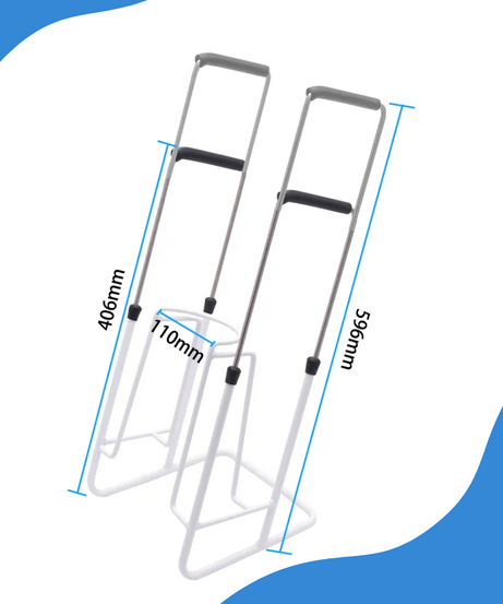 EasyOn EasyOff Deluxe Large Patented Stocking Donner with Extendable Handles with FREE Doffer (Value $29.95)