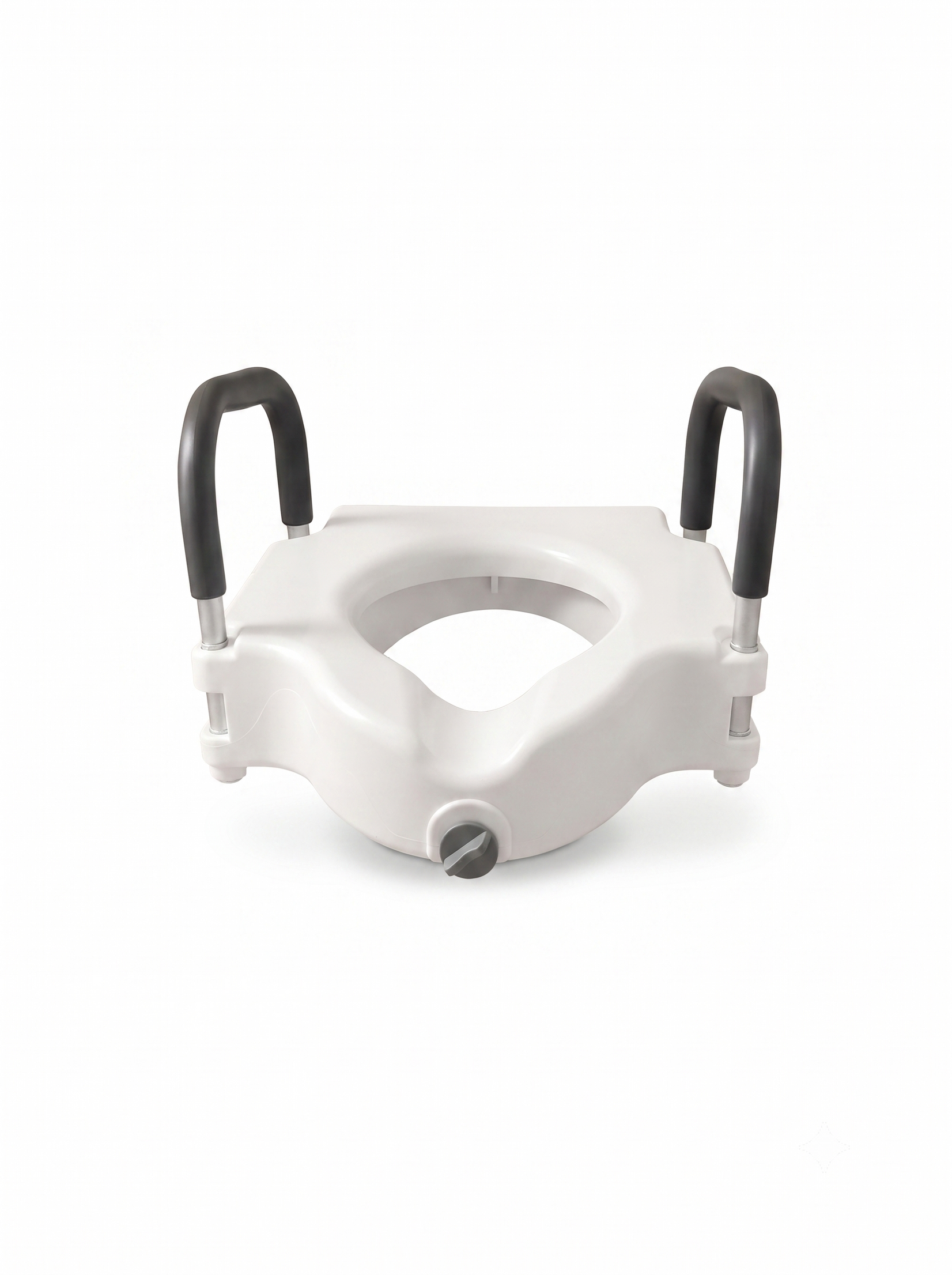 Raised Toilet Seat with Support Arms