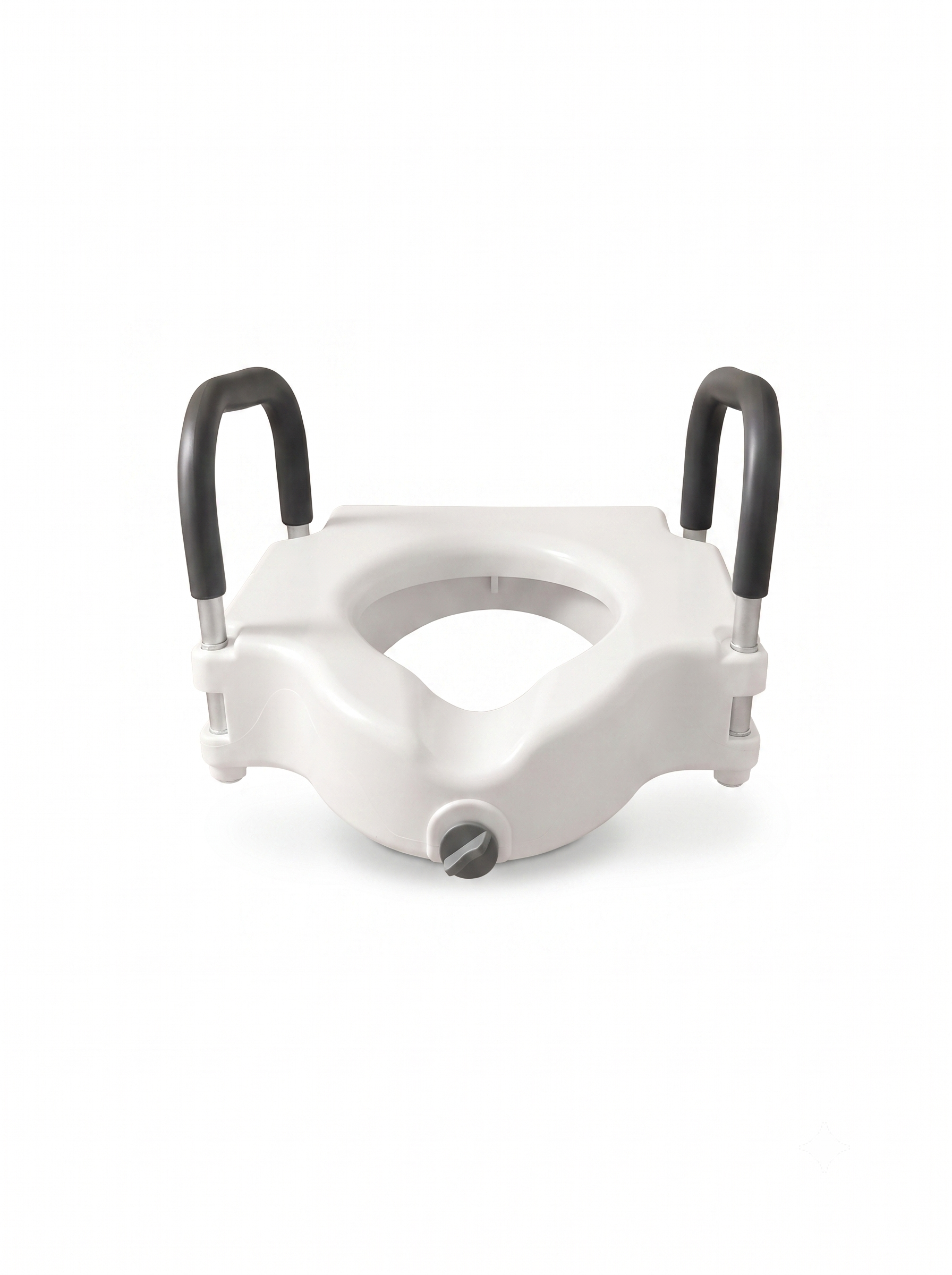 Raised Toilet Seat with Support Arms