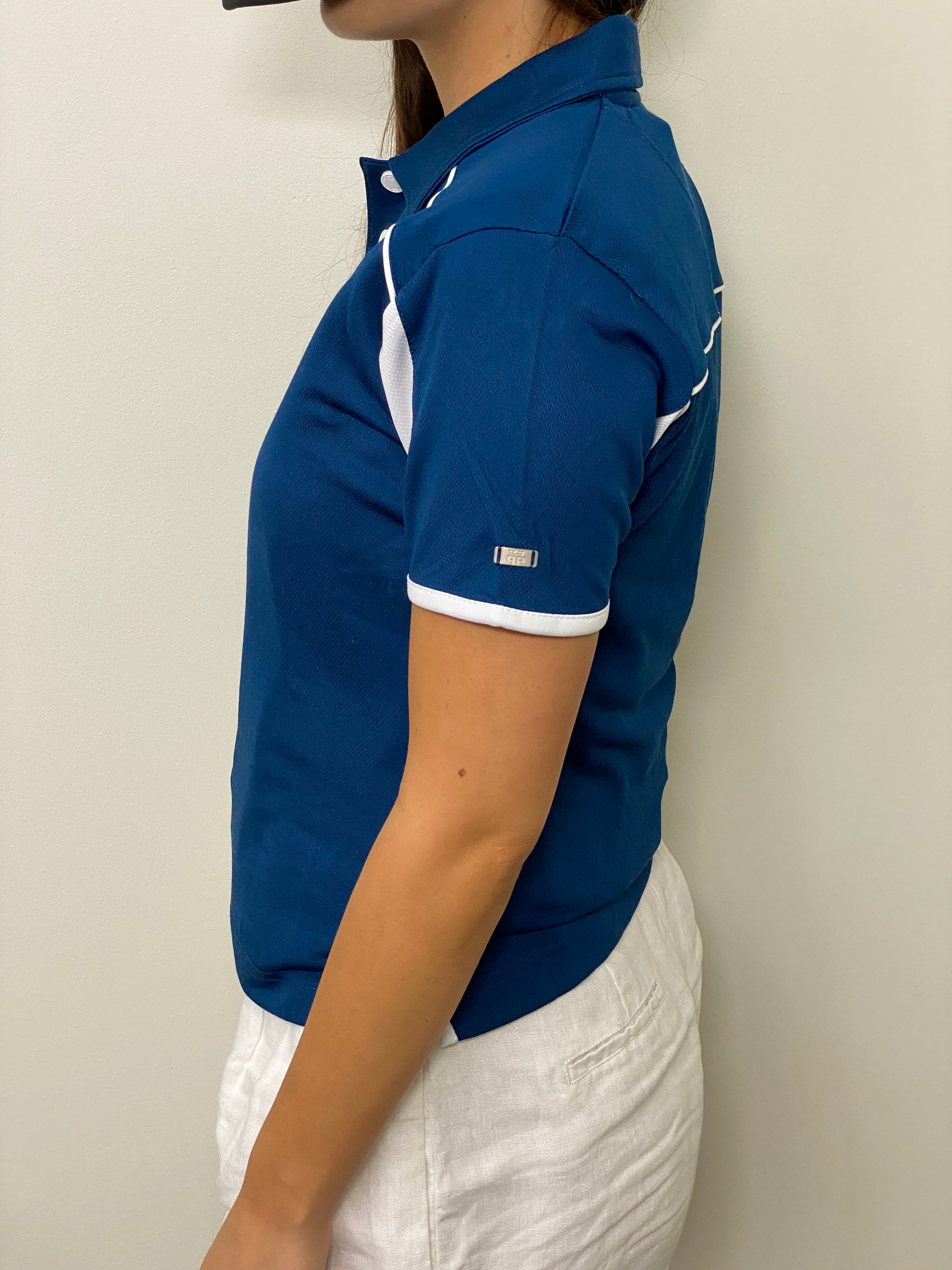 EasyOn EasyOff Navy/White Polo (Women)