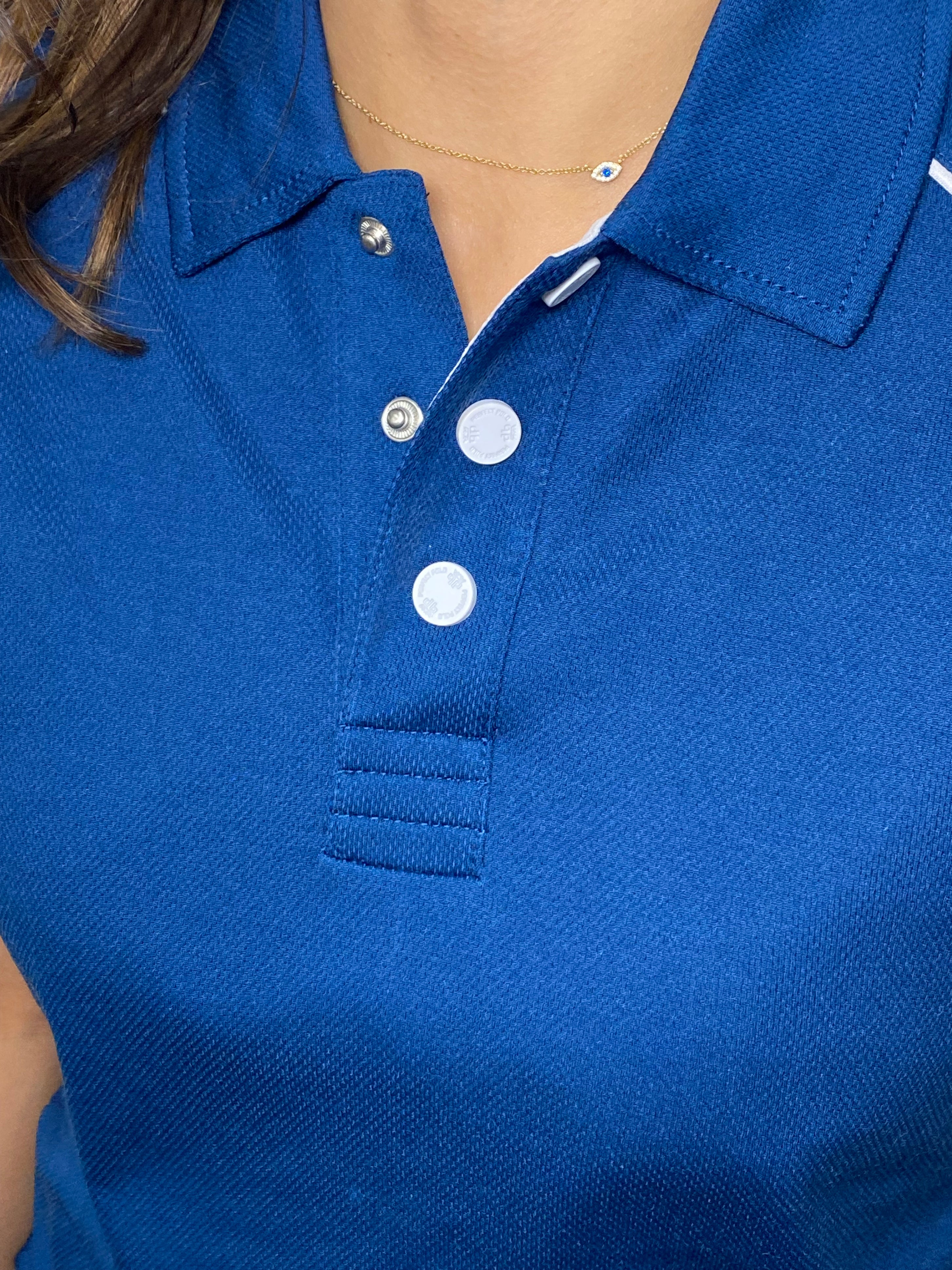 EasyOn EasyOff Navy/White Polo (Women)