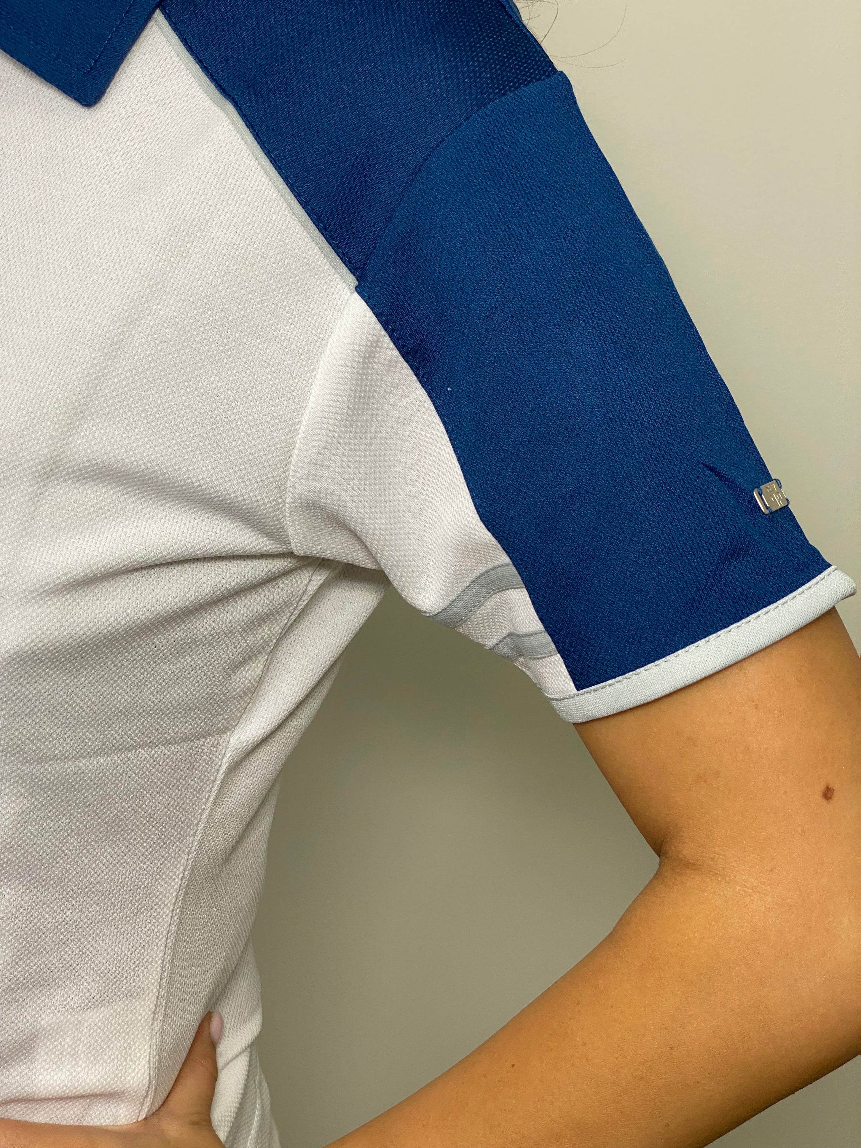 EasyOn EasyOff White/Navy Polo (Women)