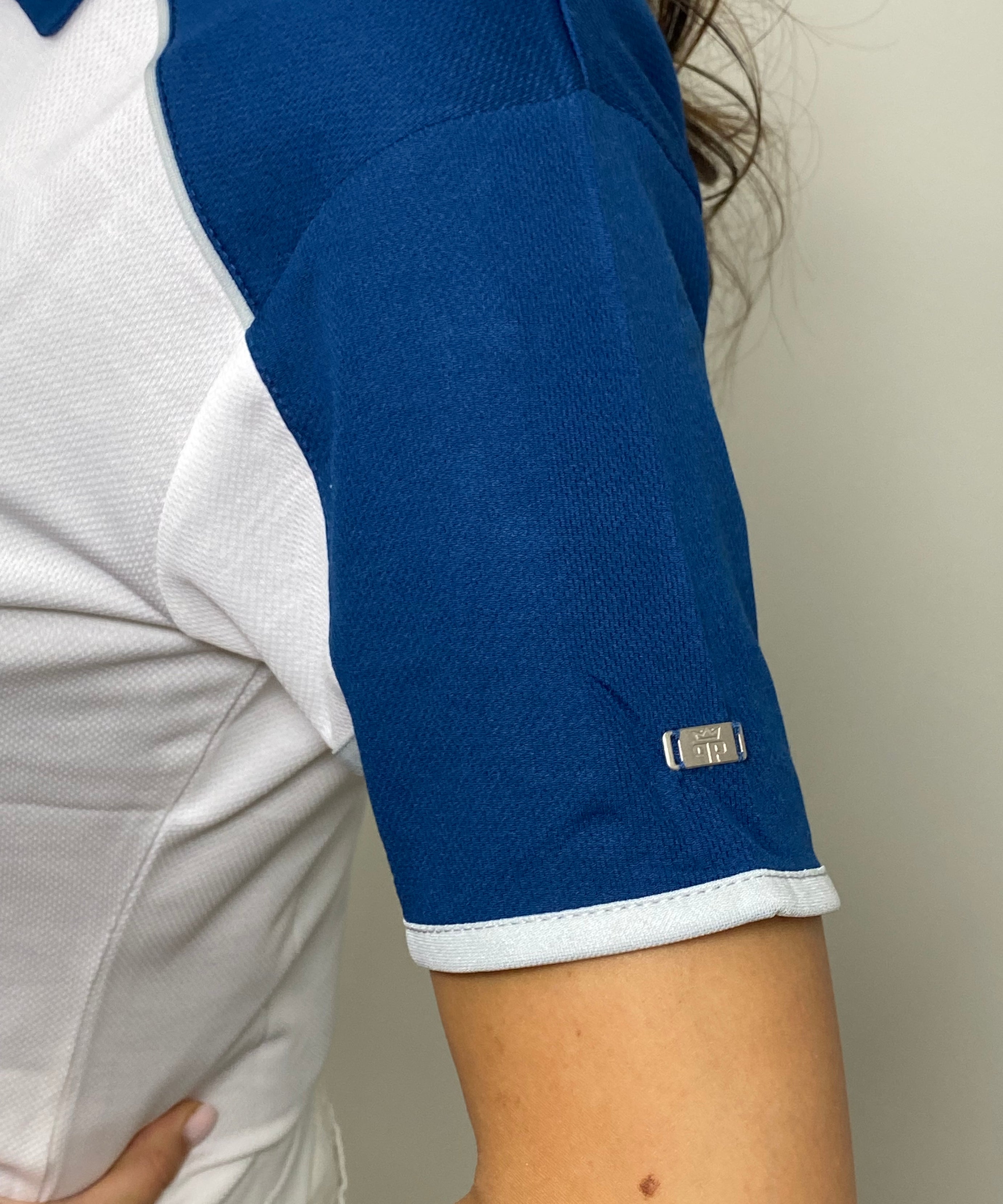 EasyOn EasyOff White/Navy Polo (Women)