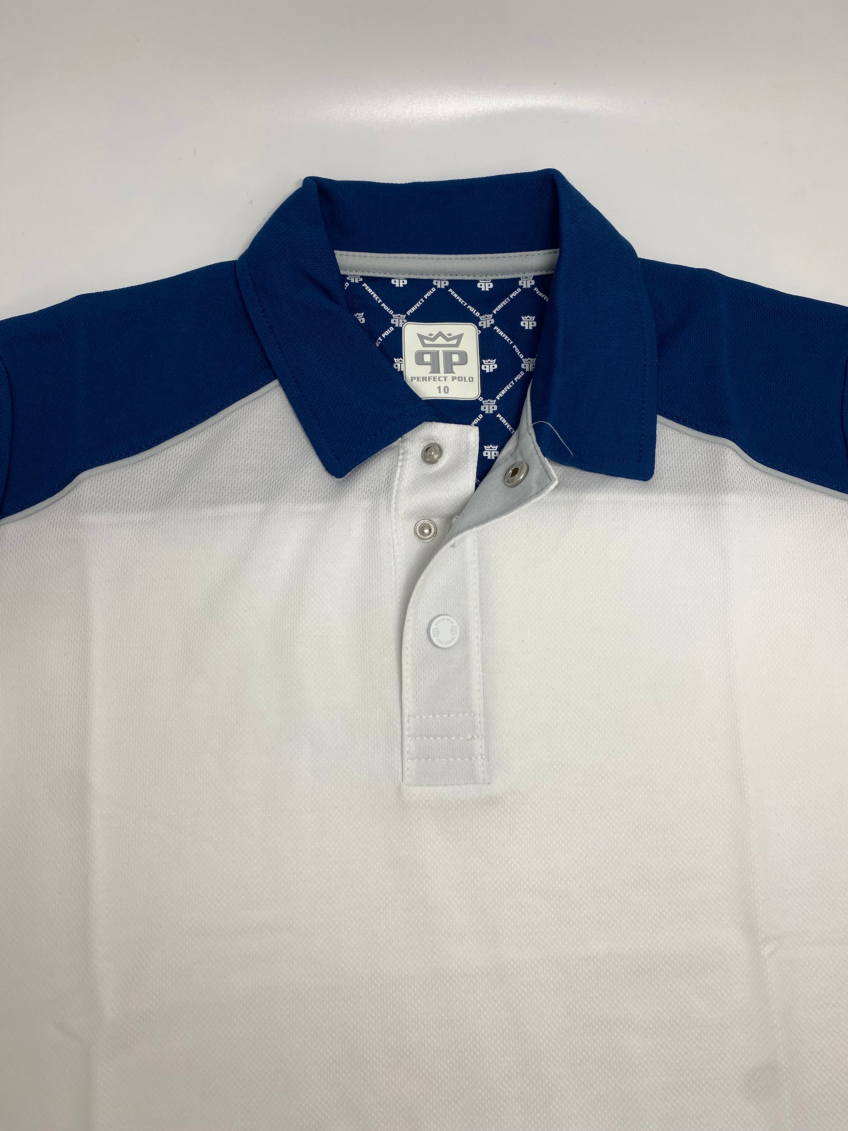 EasyOn EasyOff White/Navy Polo (Women)