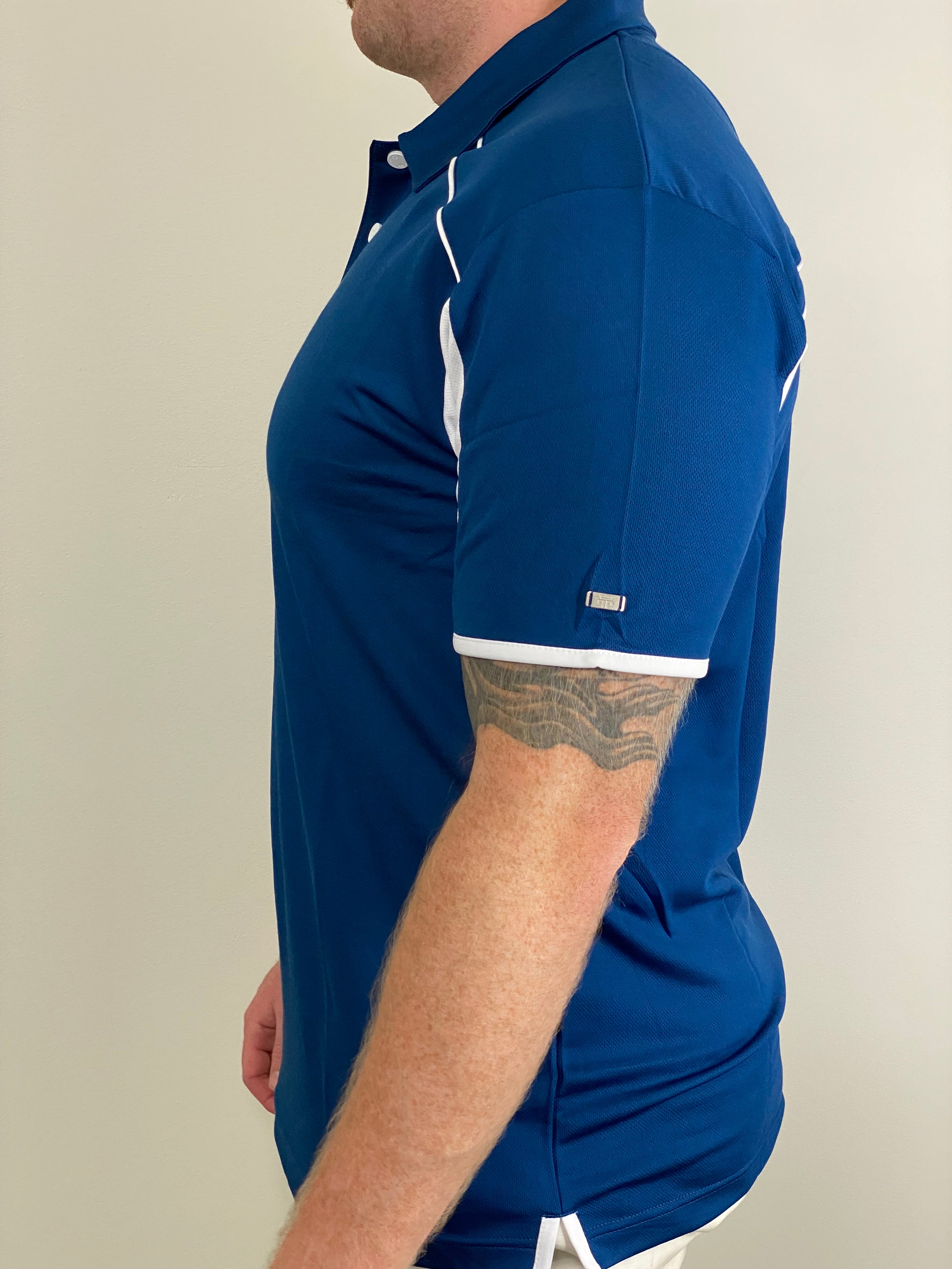 EasyOn EasyOff Navy/White Polo (Men)