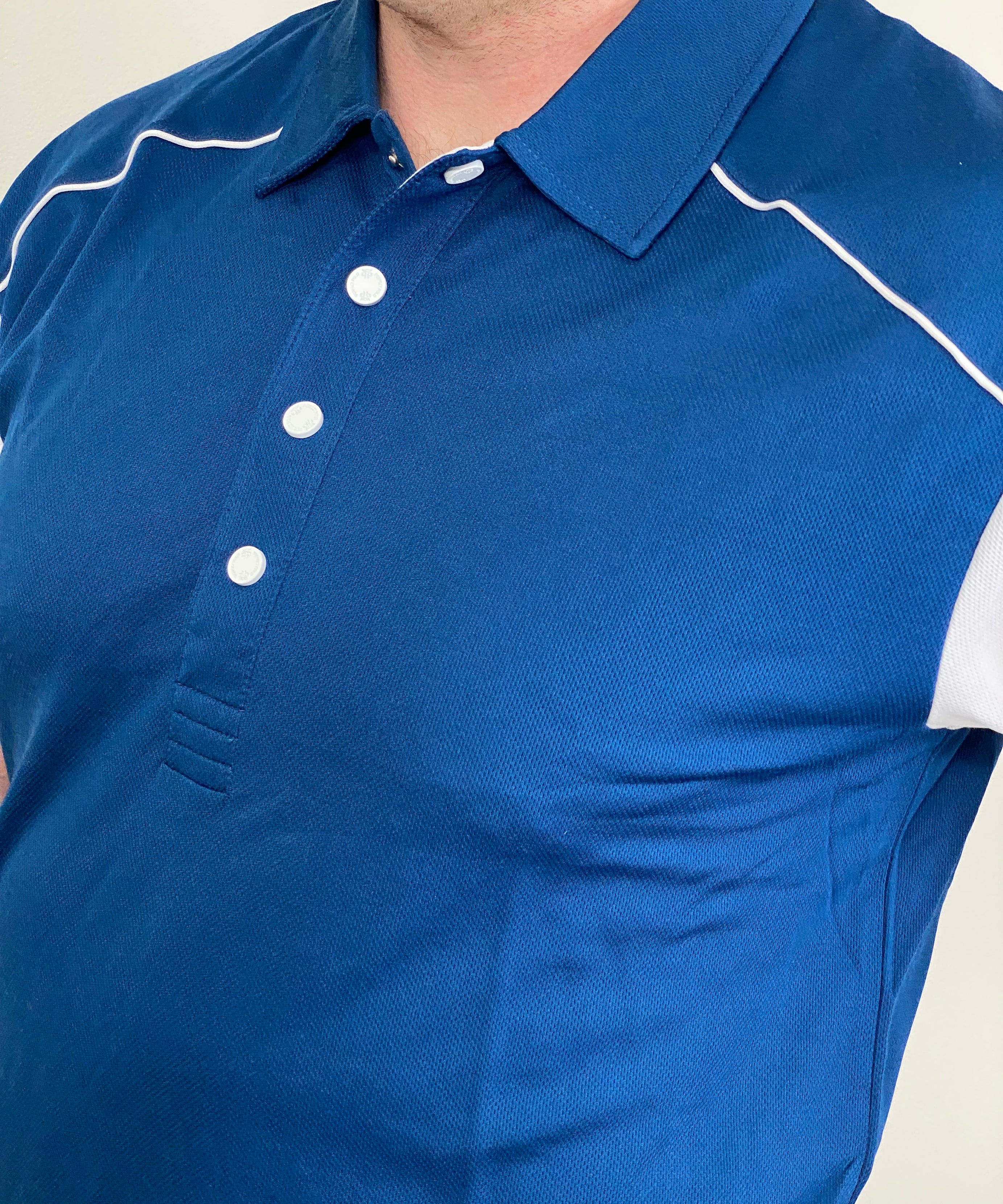 EasyOn EasyOff Navy/White Polo (Men)