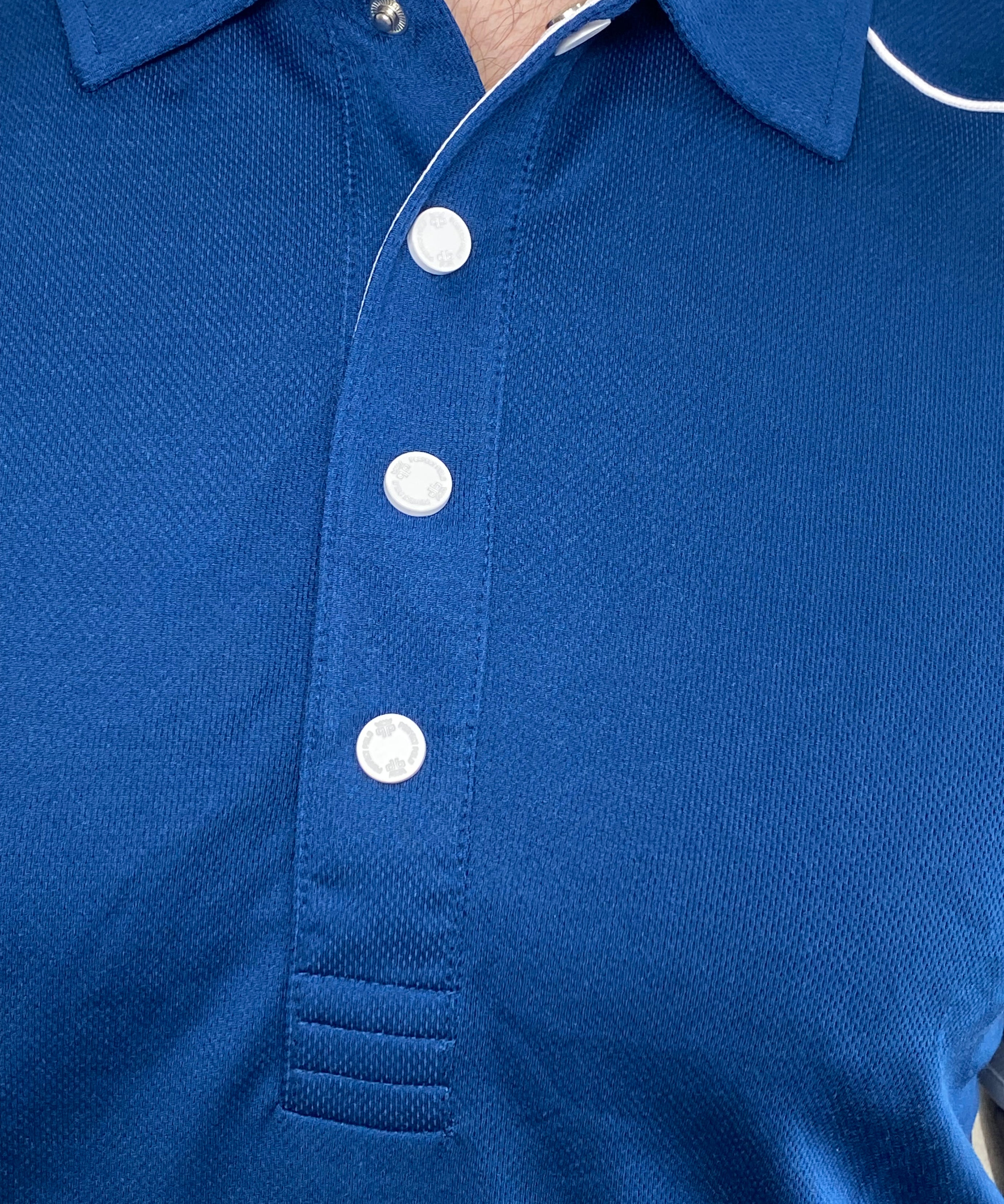 EasyOn EasyOff Navy/White Polo (Men)