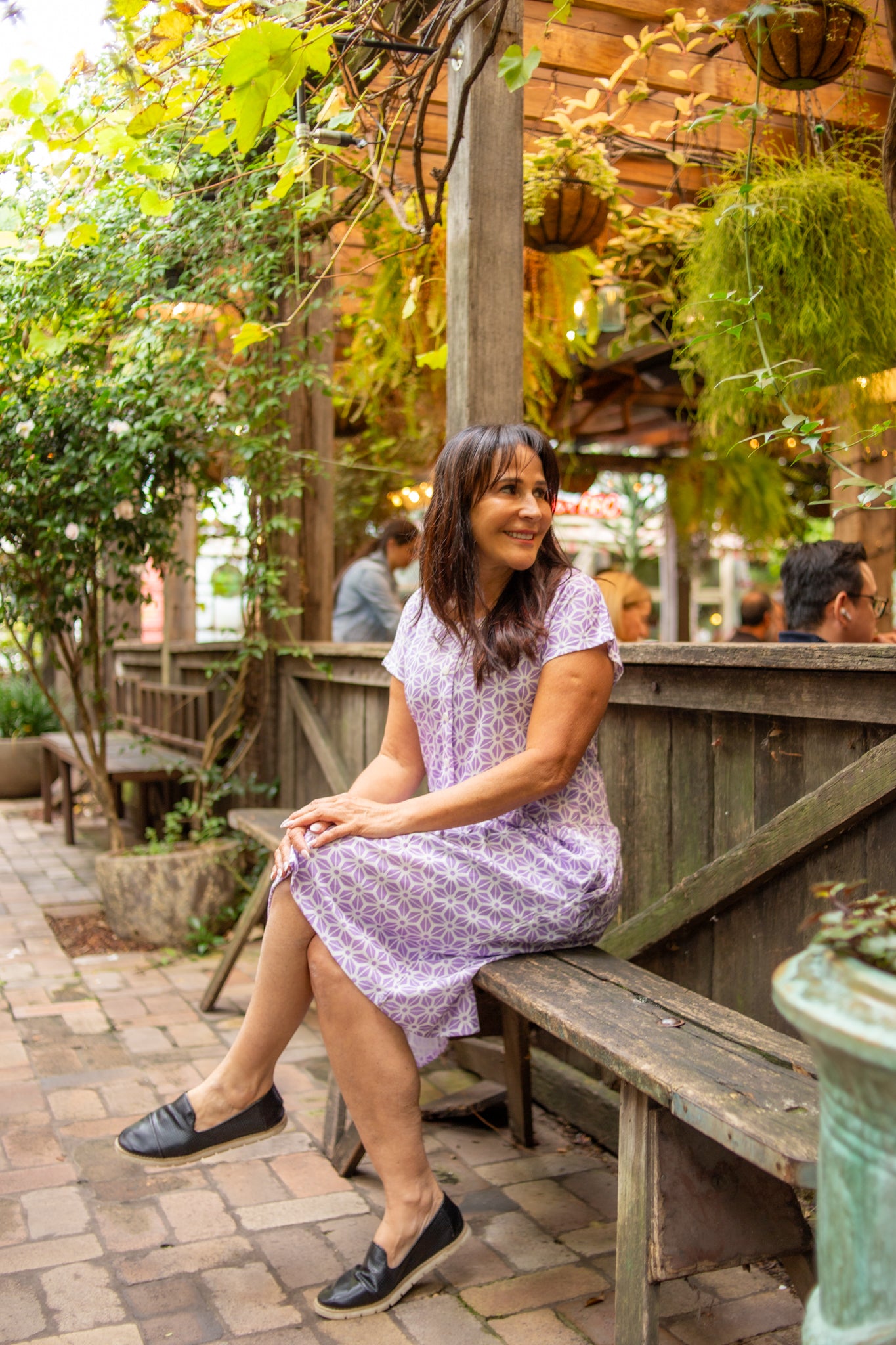 Diamond Belle Drop Waist Dress With Short Sleeves