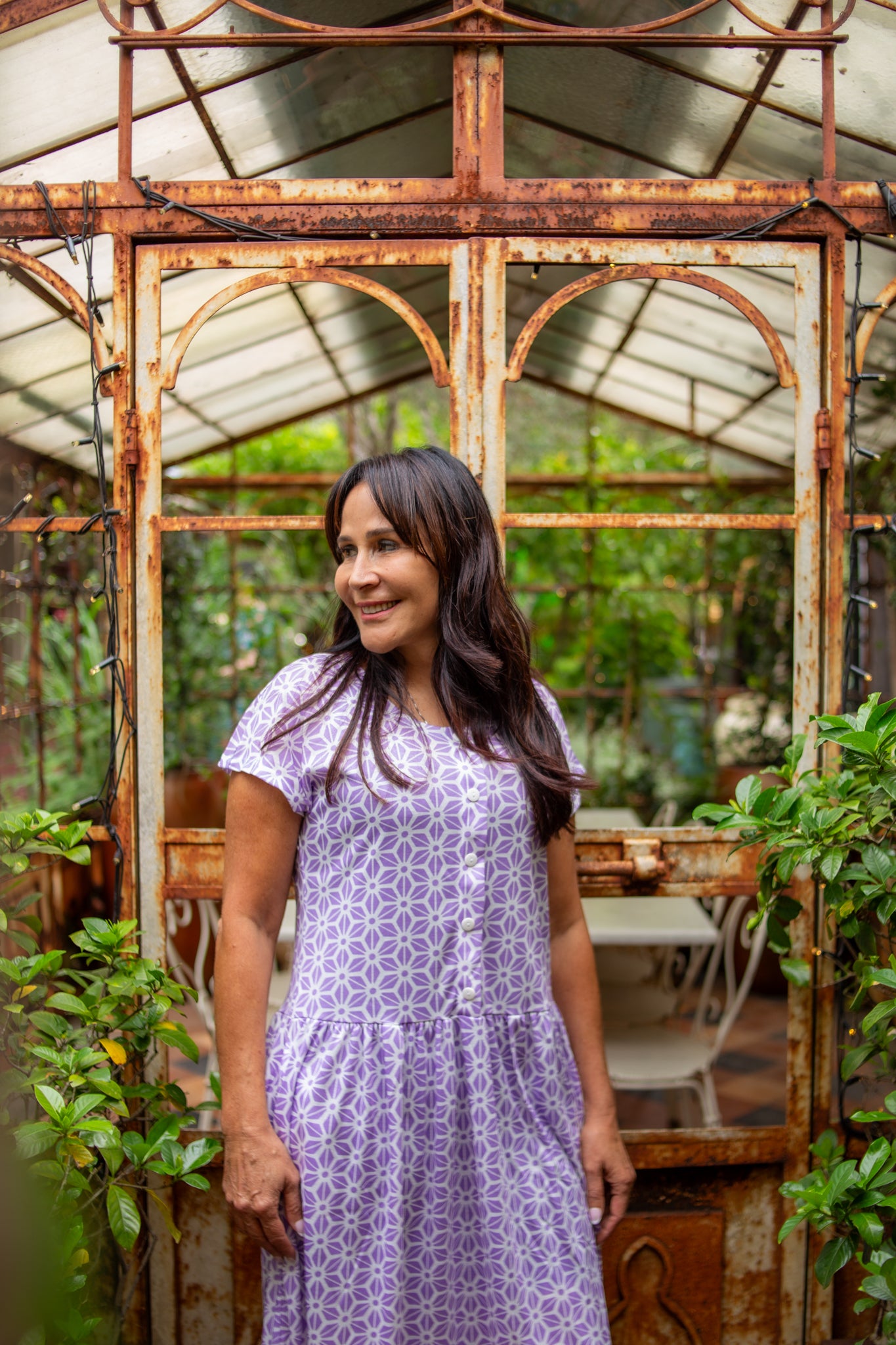 Diamond Belle Drop Waist Dress With Short Sleeves