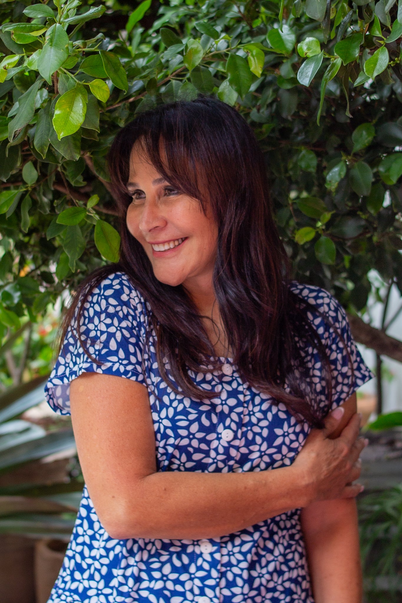 Petite Petal Drop Waist Dress With Short Sleeves