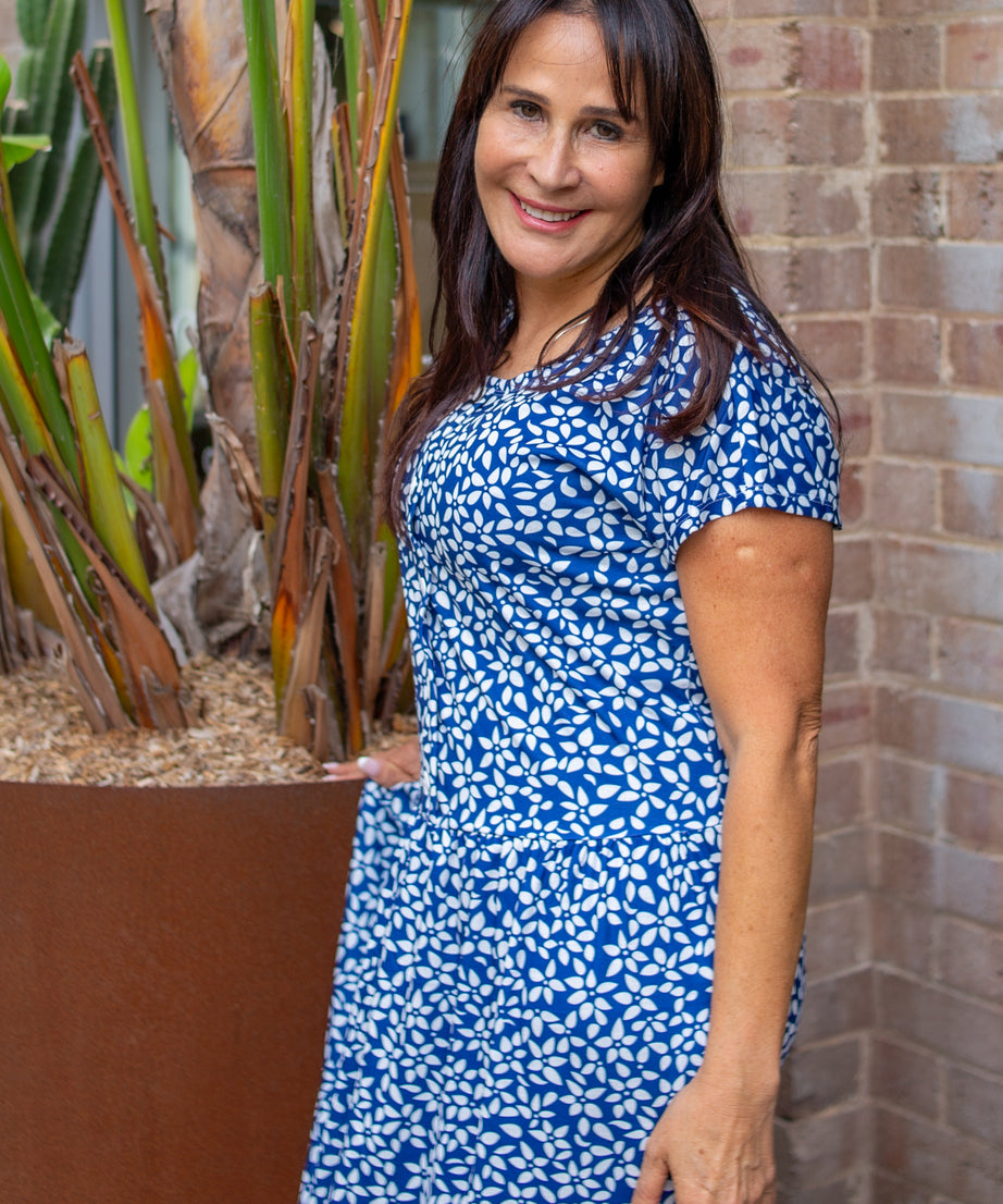 Petite Petal Drop Waist Dress With Short Sleeves Easy On Easy Off | Highest Rated Mobility Aids Store Petite Petal Drop Waist Dress With Short Sleeves Easy On Easy Off | Highest Rated Mobility Aids Store