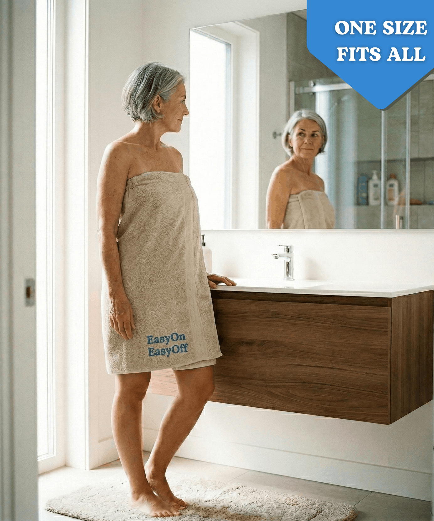 EasyOn EasyOff Women’s Toweling Wrap