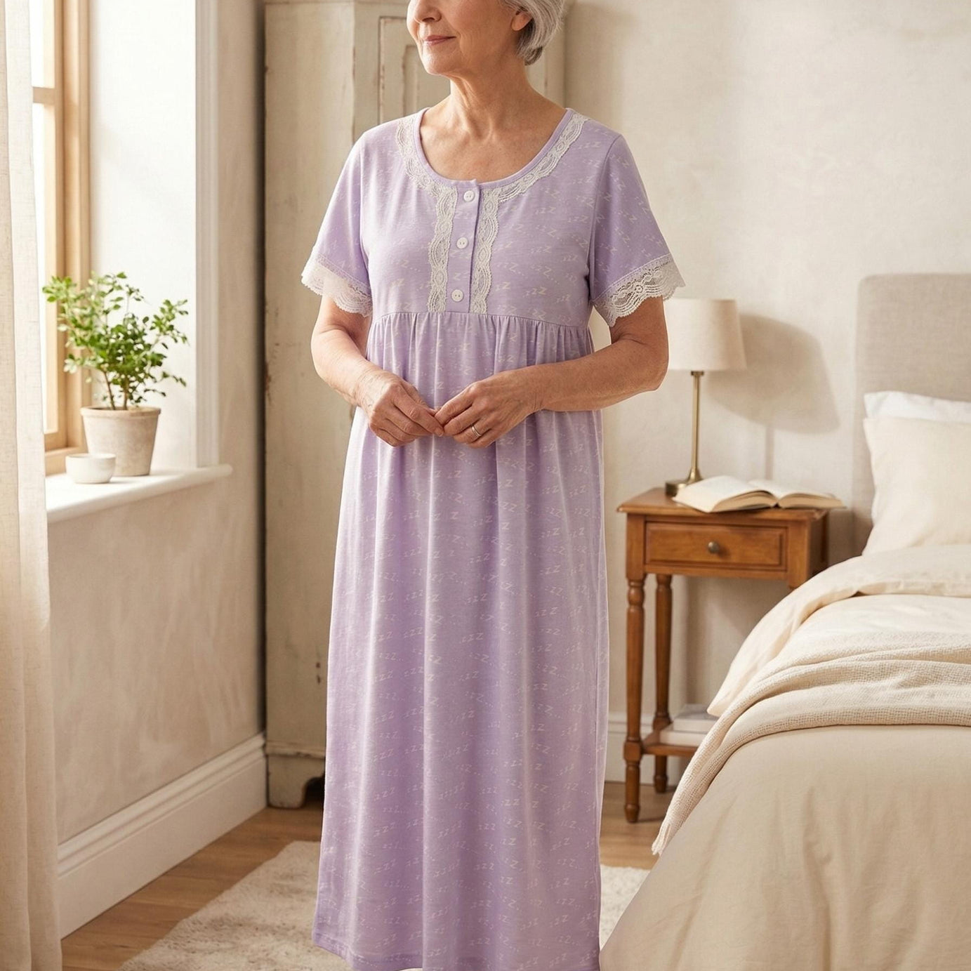 Sweet Dreams Night Dress with Pocket