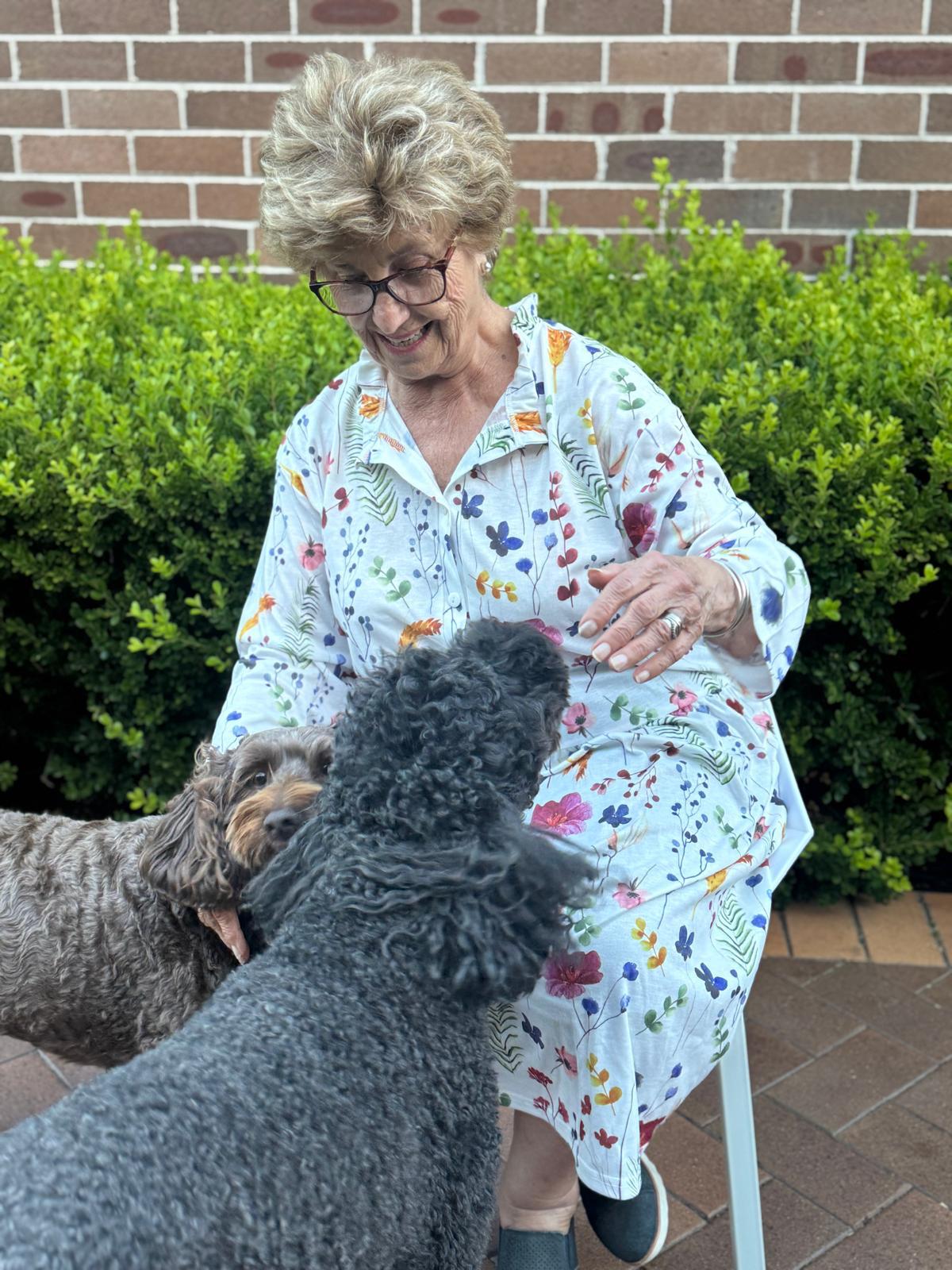 L/S Livorno Leaf Drop Waist Dress with Long Sleeve