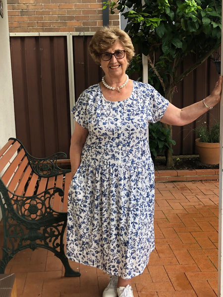 Amalfi Drop Waist Dress With Short Sleeves Easy On Easy Off | Highest Rated Mobility Aids Store Amalfi Drop Waist Dress With Short Sleeves Easy On Easy Off | Highest Rated Mobility Aids Store