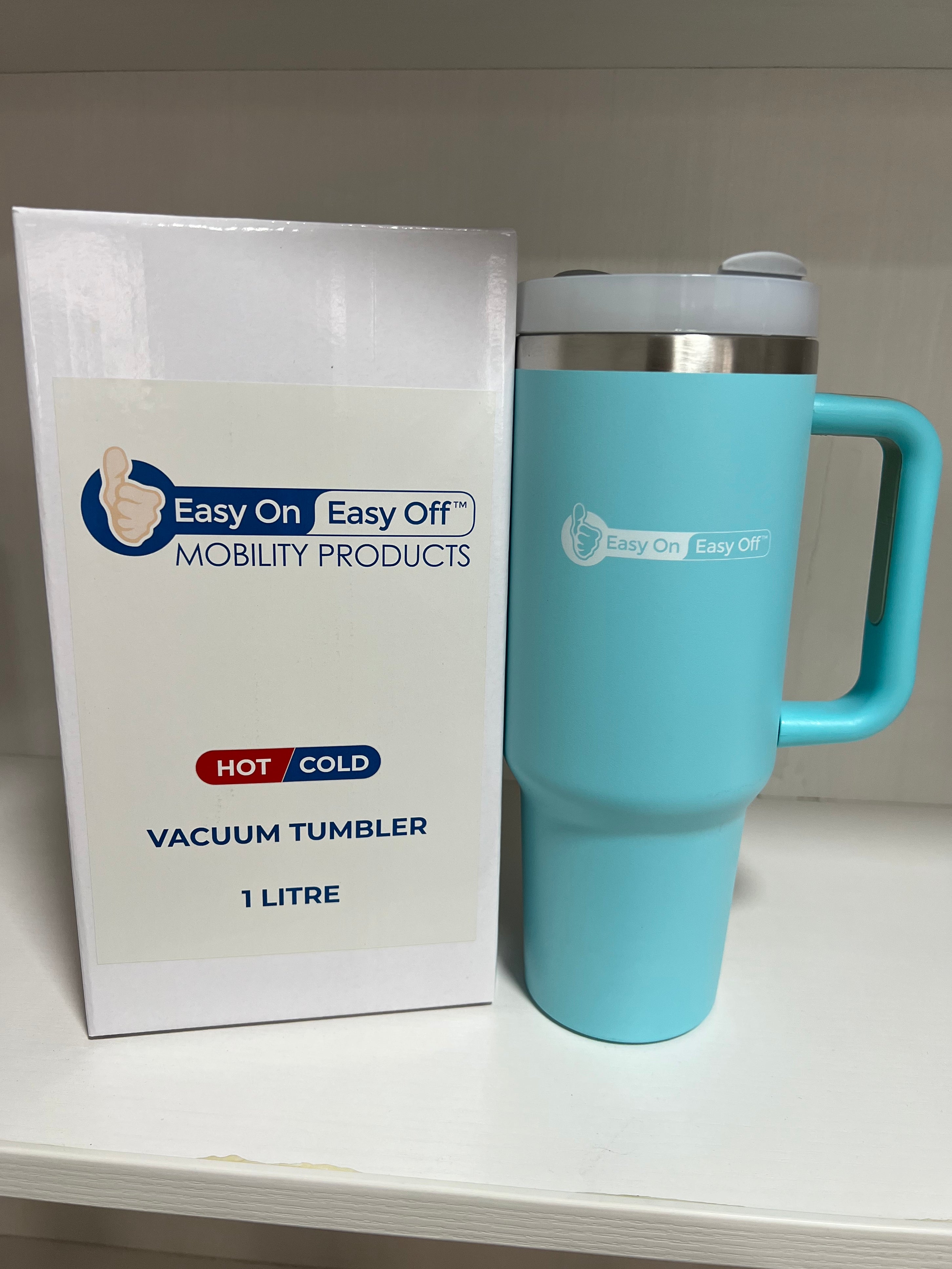 EasyOn EasyOff Vacuum Tumbler 1L (straw included)