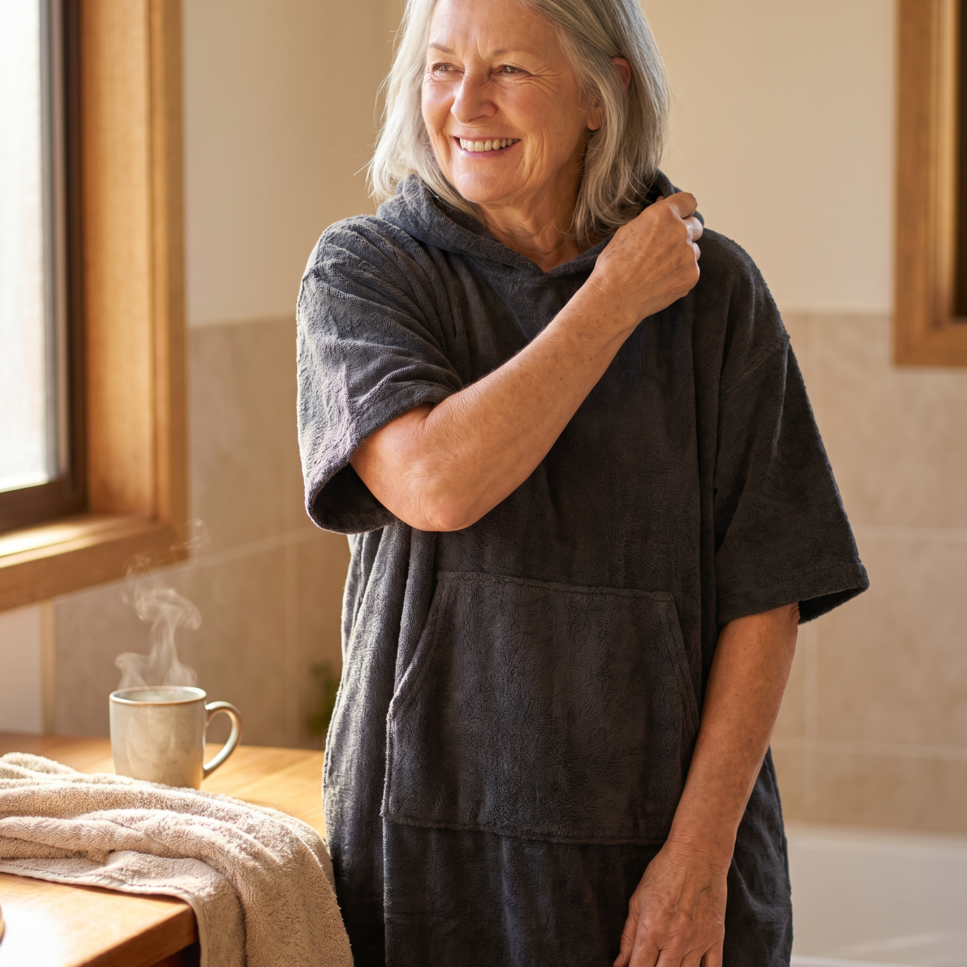 Easy-Wear Hooded Comfort Towel
