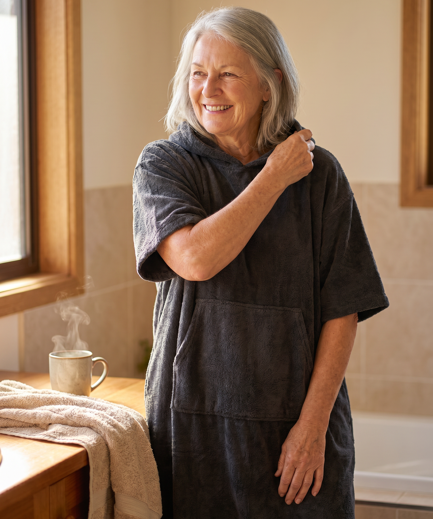 Easy-Wear Hooded Comfort Robe