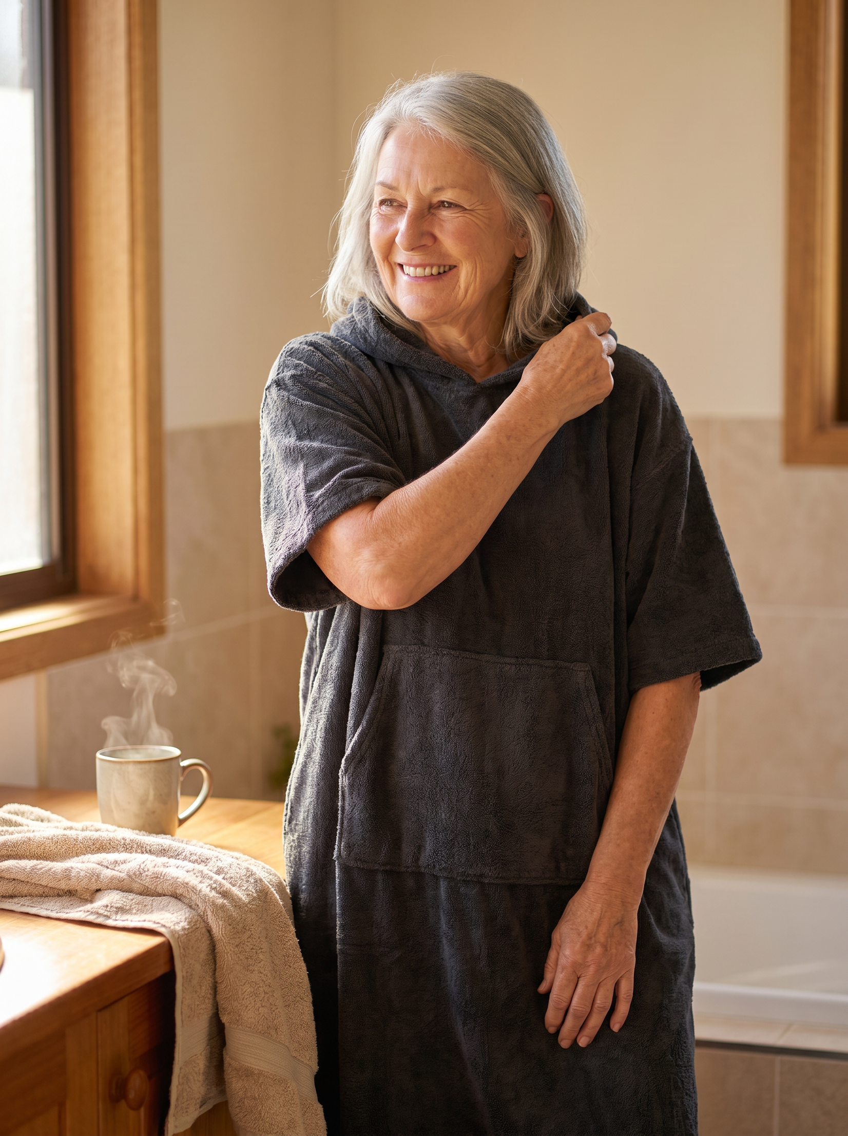 Easy-Wear Hooded Comfort Towel