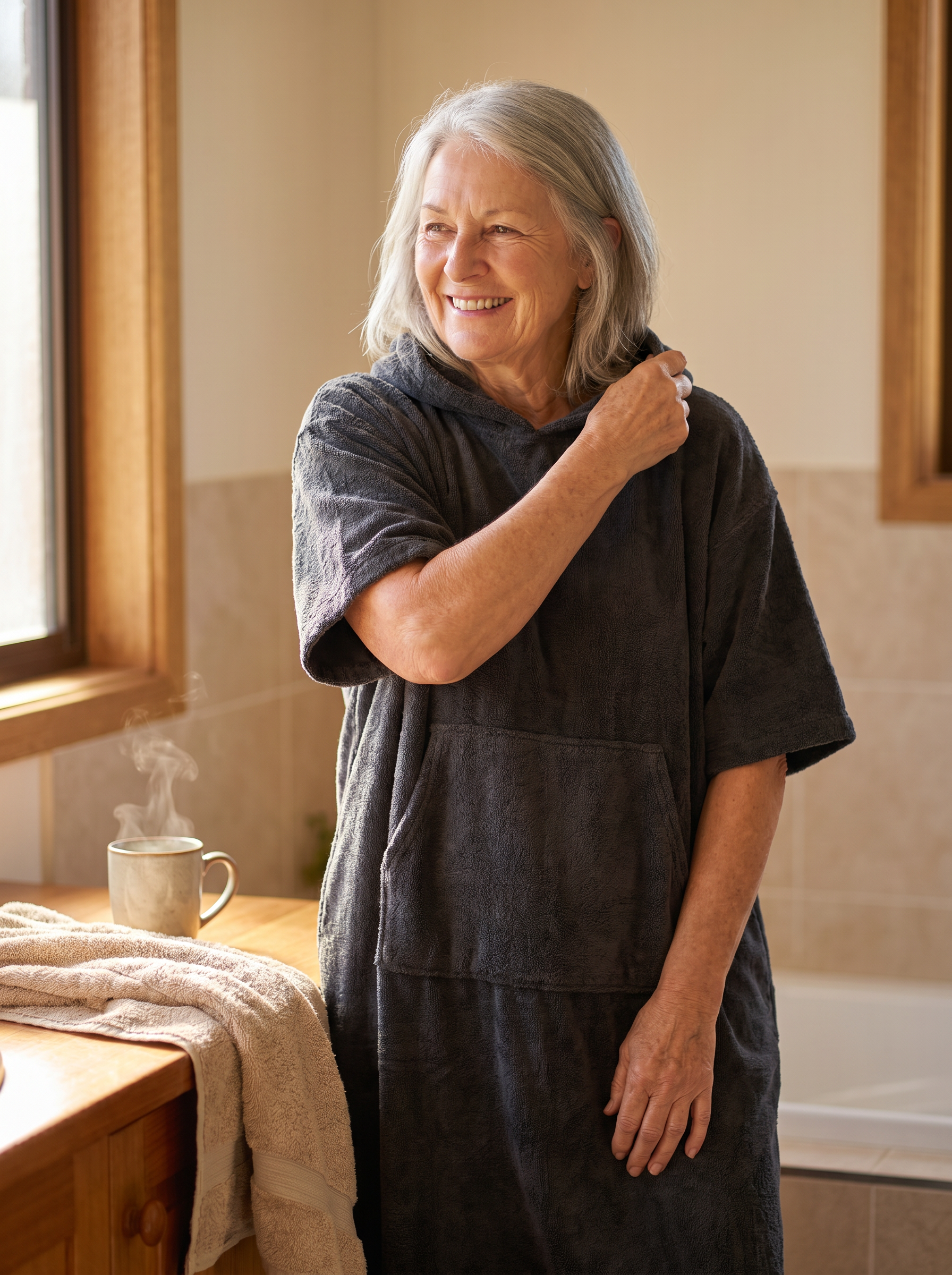 Easy-Wear Hooded Comfort Robe