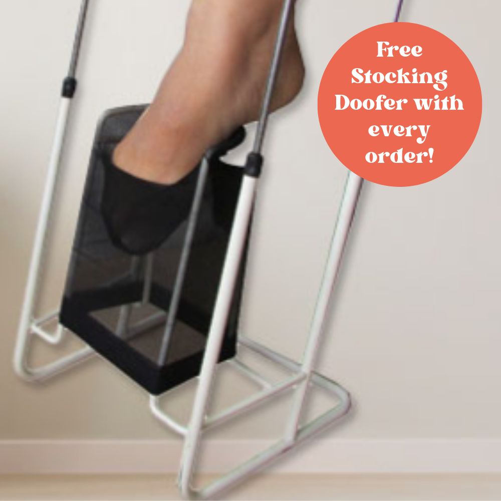 Large Patented Stocking Donner with FREE Doffer/Shoe Horn and Compression Socks for $1! - Easy On Easy Off Products (inc NEW DROP WAIST DRESSES)