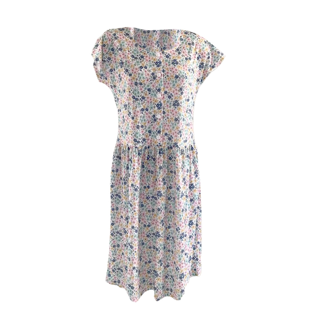 BEST SELLING Floral Easy On Easy Off Drop Waist Dress (with pockets) - Easy On Easy Off Products (inc NEW DROP WAIST DRESSES)